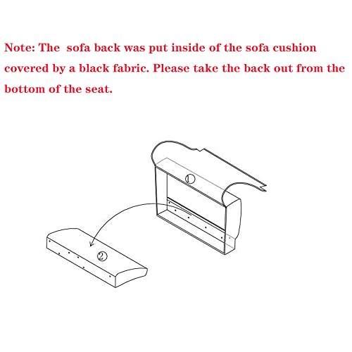 Changjie Furniture Small Loveseat Sofa, Upholstered Small Sofa Couch Mini Love seat Sofas for Bedroom Living Room (Blue) Changjie Furniture