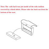 Changjie Furniture Small Loveseat Sofa, Upholstered Small Sofa Couch Mini Love seat Sofas for Bedroom Living Room (Blue) Changjie Furniture