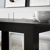 Mobili Fiver, Easy, Extendable Dining Table, 55,1(86,6) x35,4 in, High Gloss White, for 6-10 People, Expandable Dining Table for Kitchen, Italian Furniture Mobili Fiver