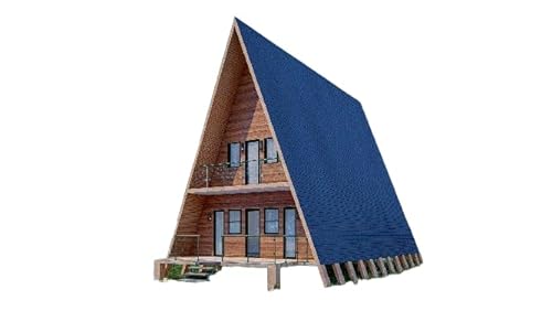36'x20' A-Frame Cabin Plans with Loft - Detailed Floor Plans, Elevations, Electrical Layout, and More