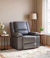 GarveeHome Power Lift Recliner Chair - Heat and Massage, PU Leather Electric Lift Recliner for Elderly & Mobility Impaired，Reclining Sofa with Side Pocket for Living Room