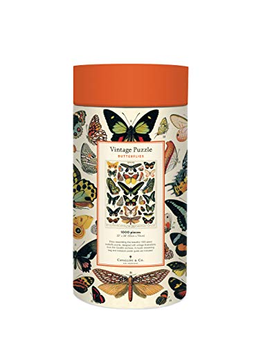 Cavallini Papers & Co. Butterflies 1,000 Piece Puzzle, Multi Cavallini