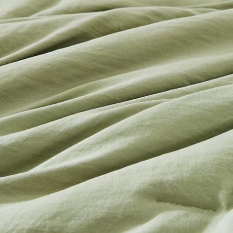WRENSONGE Full Size Comforter Set- 7 Pieces Sage Green Bed in a Bag Full Size Comforter with Fitted Sheet, Flat Sheet, 2 Pillow Shams, 2 Pillowcases, Warm Bedding Sets for All Season WRENSONGE