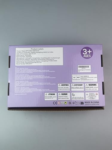 Arts and Crafts Supplies for Kids - 2000Pc Craft Kit with Pipe Cleaners DIY Craft Kit for Kids Art School Supply Materials Set All in Crafting Box Toys Gifts for Girls Boys Age 4 5 6 7 8 9 10 11 & 12 ZEIZHUBN