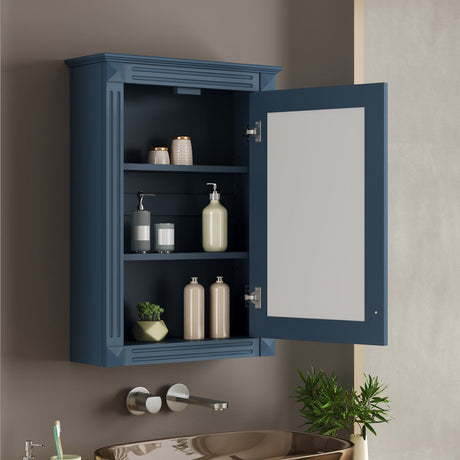 Wall Mounted Bathroom Storage Medicine Cabinet For Over Toilet With Mirror HouseOfZazla