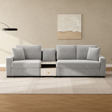 Modular Sofa Couch With Storage Armrest And Center Console HouseOfZazla