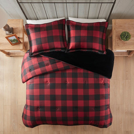 King/Cal King Faux Wool to Faux Fur Down Alternative Comforter Set HouseOfZazla