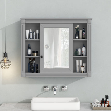 Wall Mounted Bathroom Storage Cabinet With Mirror HouseOfZazla