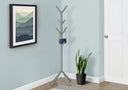 Coat Rack, Hall Tree, Freestanding, 8 Hooks, Entryway, Contemporary & Modern HouseOfZazla