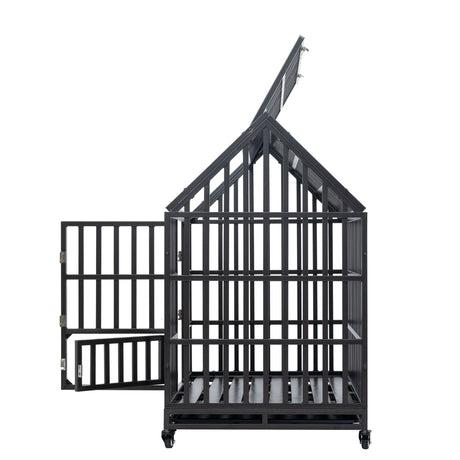 Heavy Duty Dog Crate Lockable Wheels HouseOfZazla