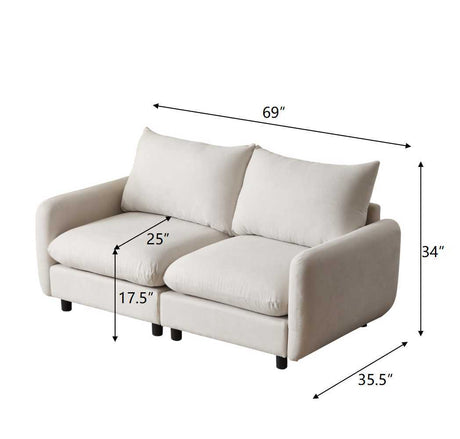 Modular Free Combination Sectional Sofa Couch HouseOfZazla