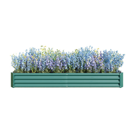 Raised Garden Bed Kit - Metal Raised Bed Garden 7.6x3.7x0.98ft HouseOfZazla