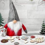 450 Pieces Unfinished Wood Slices round Wooden Disc Circles Wood Cutouts Ornaments for Craft and Decoration, 5 Sizes WoodArtSupply