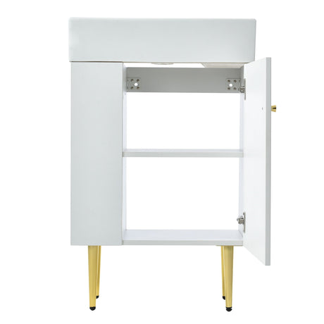 Bathroom Vanity, Combo Cabinet, Bathroom Storage Cabinet, Single Ceramic Sink HouseOfZazla