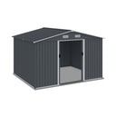 Outdoor Storage Shed Large Metal Tool Sheds, Heavy Duty Storage House With Sliding Doors HouseOfZazla