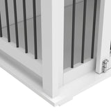 Large Dog Crate, Water Resistant Indoor Pets Furniture Double Dog Crates - Brown White