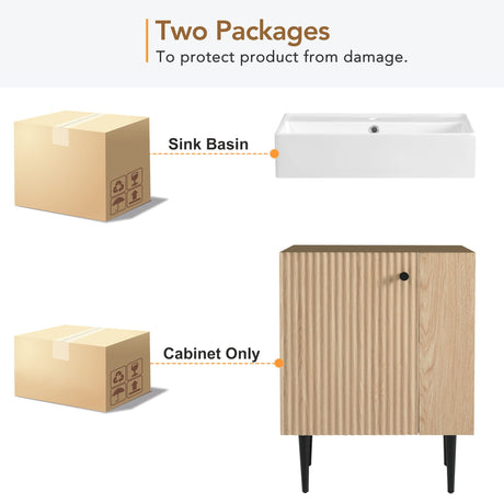 Bathroom Vanity, Combo Cabinet, Bathroom Storage Cabinet, Single Ceramic Sink HouseOfZazla