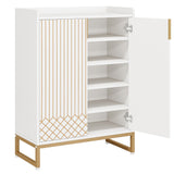5 Tiers Shoe Storage Organizer With Doors