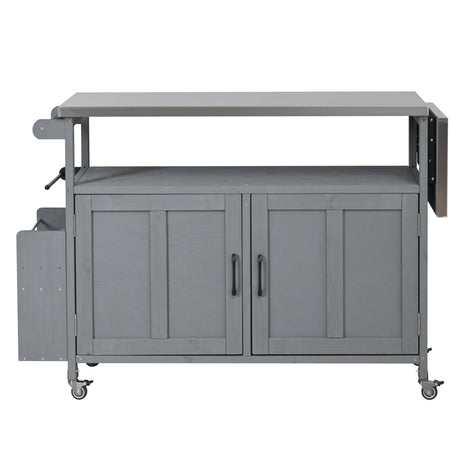 Foldable Outdoor Kitchen Island Patio Mobile Kitchen Cart HouseOfZazla