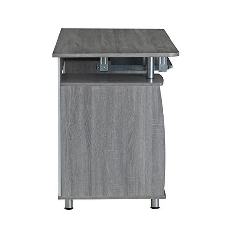 47.5'' Computer Desk with File Cabinet and Drawers, Storage Cabinet with Removable Shelf and Ventilation for CPU, Home Office Desk or Computer Workstation with Keyboard Tray, Grey Techni Mobili