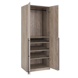 Lee - Free Standing Wardrobe Closet With Adjustable Shoe Shelves