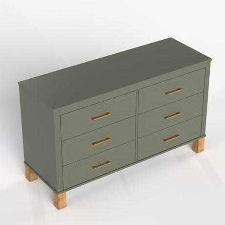 6-Drawer Double Dresser in Olive HouseOfZazla