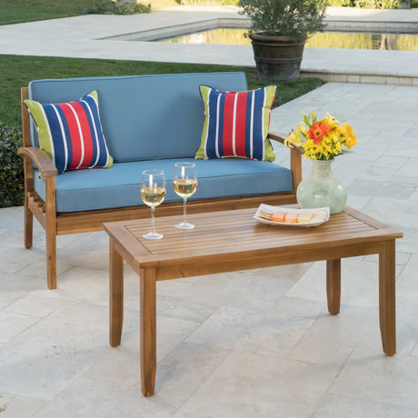 Outdoor Chat Set With Coffee Table and Loveseat HouseOfZazla