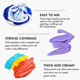 48 Pack Acrylic Paint Set, 30 Colors Acrylic Paint (36Ml) with 10 Brushes 5 Canvas 1 Paint Knife 1 Palette 1 Sponge WoodArtSupply