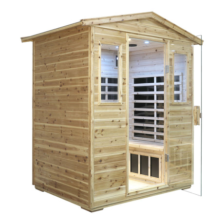 Four person Far-infrared Old fir outdoor sauna room HouseOfZazla