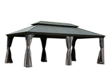 14' x 20' Hardtop Gazebo Outdoor Metal Gazebo Canopy