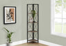 4-Tier Corner Bookshelf with Marble Look and Metal Frame HouseOfZazla