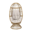 Patio Swivel Basket Egg Chair With Cushion HouseOfZazla