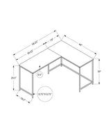 Contemporary L-Shaped Computer Desk for Home Office