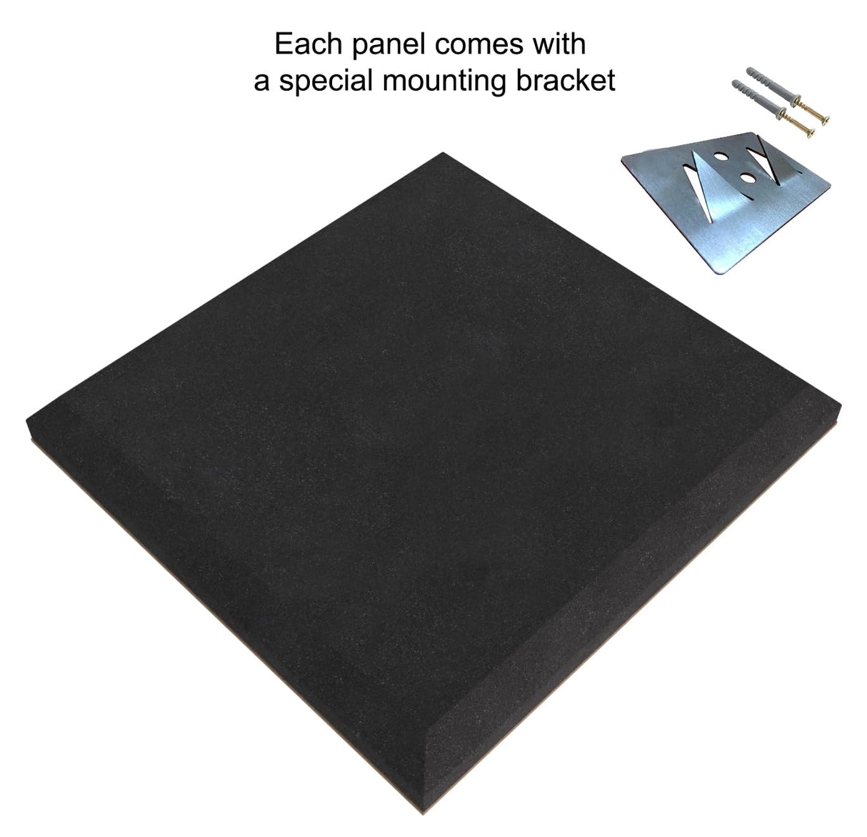 (4 Pack) Sound Absorption-Diffuse Acoustic Panel «Wave» for rec.studio | Wood laminated: (Sonoma) UA-acoustics