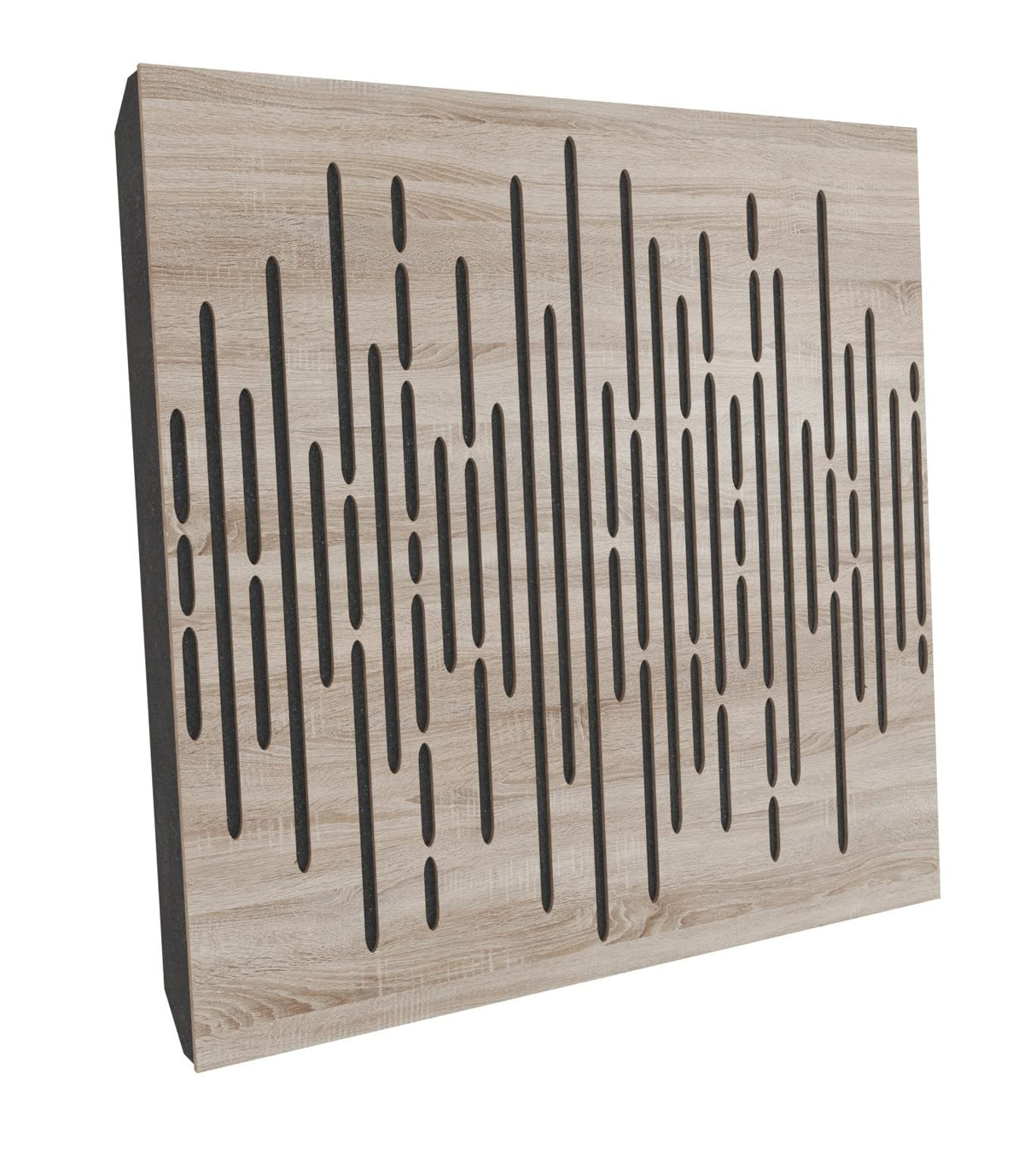 (4 Pack) Sound Absorption-Diffuse Acoustic Panel «Wave» for rec.studio | Wood laminated: (Sonoma) UA-acoustics