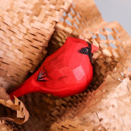 Hand Carved Cardinal Bird, Unique Gift for Loved Ones Kitsville