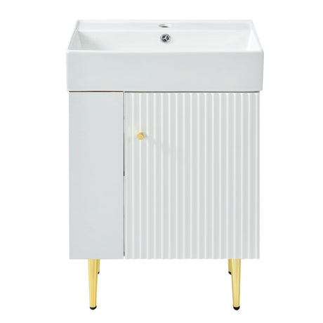 Bathroom Vanity, Combo Cabinet, Bathroom Storage Cabinet, Single Ceramic Sink HouseOfZazla