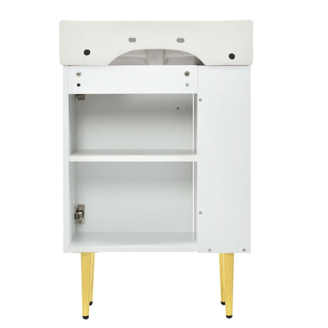 Bathroom Vanity, Combo Cabinet, Bathroom Storage Cabinet, Single Ceramic Sink HouseOfZazla