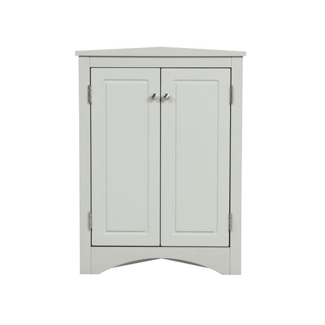 Triangle Bathroom Storage Cabinet With Adjustable Shelves, Freestanding Floor Cabinet For Home Kitchen HouseOfZazla