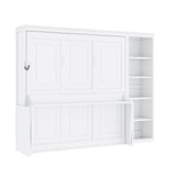 Sturdy Murphy Bed With Desk And Bookshelf