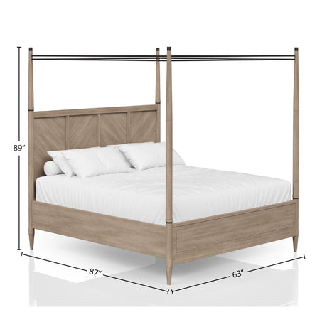 Transitional Styling Canopy Bed HouseOfZazla