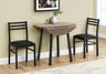 3 Pieces Dining Table Set, Small, Drop Leaf, Contemporary & Modern HouseOfZazla