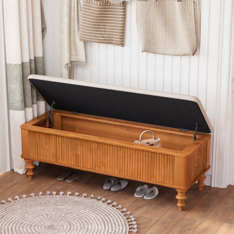 50.8-Inch Multi-Functional Storage Ottoman Bench HouseOfZazla