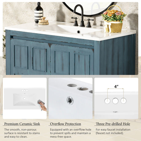 Bathroom Vanity Organizer With Sink, Combo Cabinet Set, Bathroom Storage Cabinet HouseOfZazla