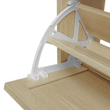 Modern Rattan 3 Door Shoe Rack Cabinet for Entryway
