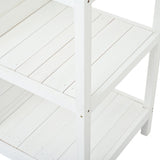 Topmax 66" Large Outdoor Farmhouse Wooden Potting Bench Table
