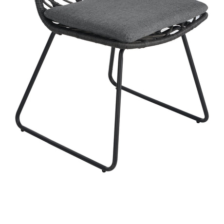 DEJA Chair 2PCS with 2 Cushions, Gray HouseOfZazla