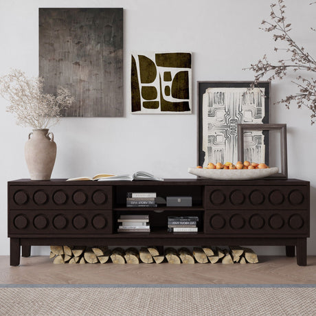 Media Console With 4 Drawers And Cable Management HouseOfZazla