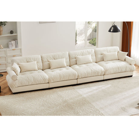 Super Comfort Oversized Modular Sectional Sofa, Deep Seat Convertible L Shaped Couch HouseOfZazla