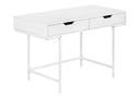 Computer Desk For Home Office, Storage Drawers, Marble Look Contemporary & Modern HouseOfZazla